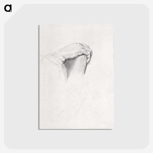 The Hand of Poussin, After Ingres - ジョルジュ スーラ Postcard.