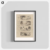 The 4 Times of the Day - グスタフ クリムト Poster.