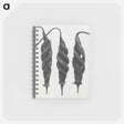 アートメモ帳-Cajophora Lateritia and Chili Nettle - カール ブロスフェルト Memo.