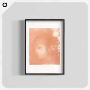 アートポスター-Head of a Child with Flowers - オディロン ルドン Poster.