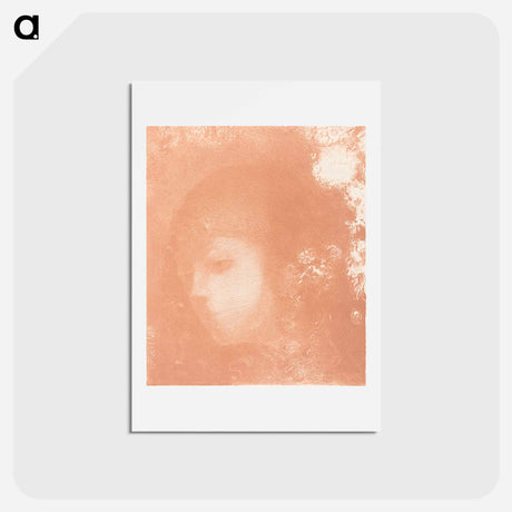 アートポストカード-Head of a Child with Flowers - オディロン ルドン Postcard.