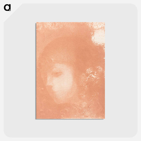 アートポストカード-Head of a Child with Flowers - オディロン ルドン Postcard.