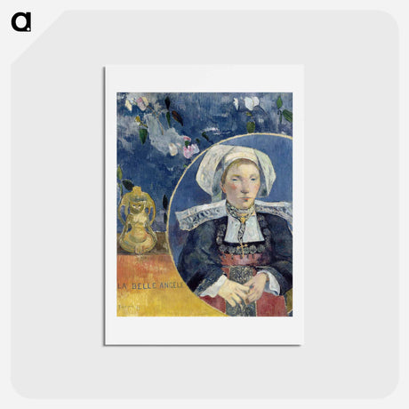 アートポストカード-The Beautiful Angel - ポール ゴーギャン Postcard.