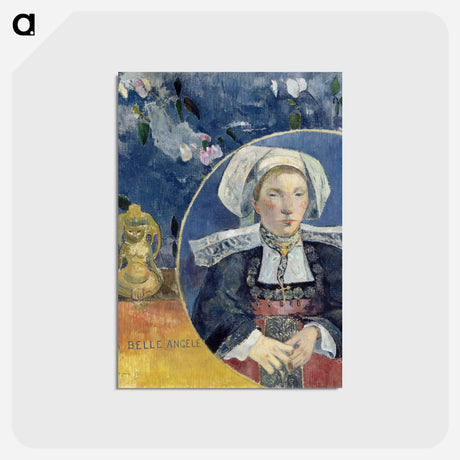 アートポストカード-The Beautiful Angel - ポール ゴーギャン Postcard.