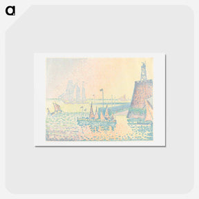 アートポストカード-Evening - ポール シニャック Postcard.