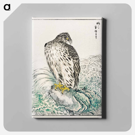アートパネル-Japanese Golden Eagle and Dark Blue Sea
 - 鳥類図鑑 Canvas.
