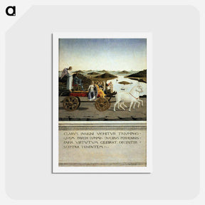 アートポストカード-Triumph of Federico da Montefeltro - ピエロ デラ フランチェスカ Postcard.