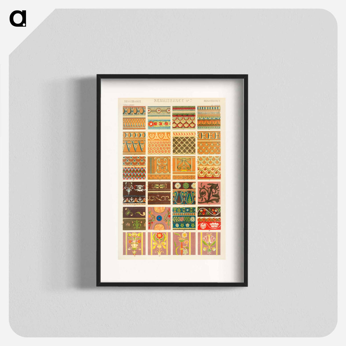 アートポスター-Nineteenth-Century Ornamental Pattern
 - 装飾の文法 Poster.