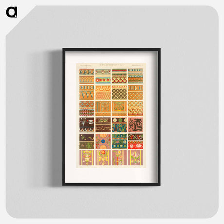 アートポスター-Nineteenth-Century Ornamental Pattern
 - 装飾の文法 Poster.