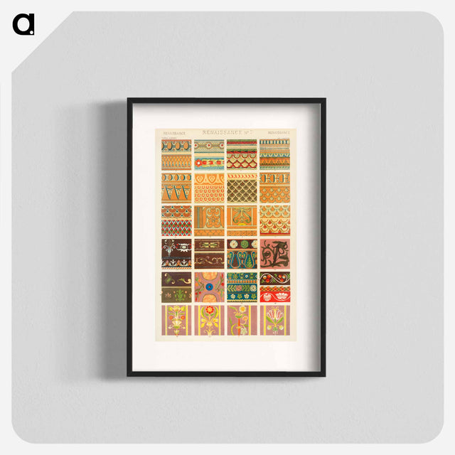 アートポスター-Nineteenth-Century Ornamental Pattern
 - 装飾の文法 Poster.