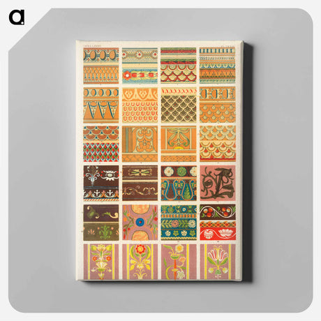 アートパネル-Nineteenth-Century Ornamental Pattern
 - 装飾の文法 Canvas.