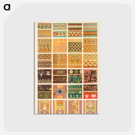 アートポストカード-Nineteenth-Century Ornamental Pattern
 - 装飾の文法 Postcard.