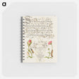 アートメモ帳-Wainscot, French Rose, Wasplike Insect, English Daisy, and Caterpillar
 - 書道のお手本 Memo.