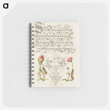 アートメモ帳-Wainscot, French Rose, Wasplike Insect, English Daisy, and Caterpillar
 - 書道のお手本 Memo.