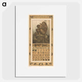 Kalenderblad november met vlooiende apen - テオ ヴァン ホイテマ Poster.