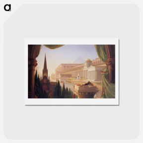 アートポストカード-The dream of the architect - トーマス コール Postcard.