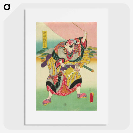 アートポスター-Actor Nakamura Denzo as Azumakagami Soga no Sewagoto
 - 歌川 国貞 Poster.