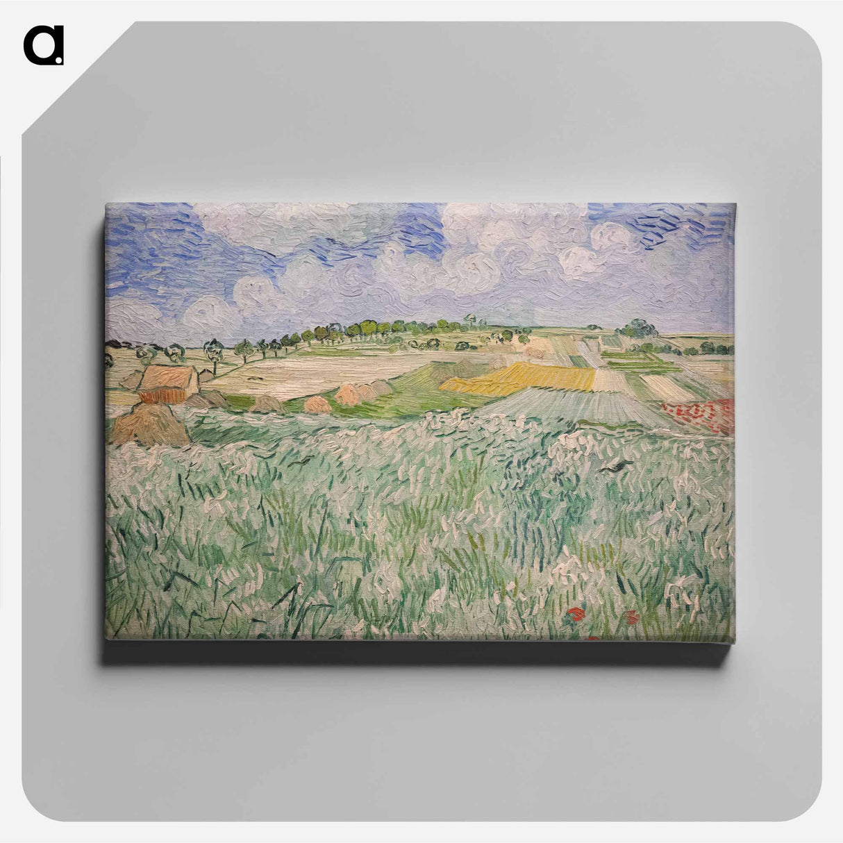 Plain near Auvers - Vincent van Gogh Canvas.