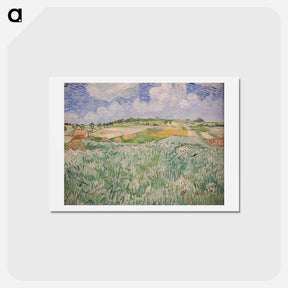アートポストカード-Plain near Auvers - フィンセント ファン ゴッホ Postcard.