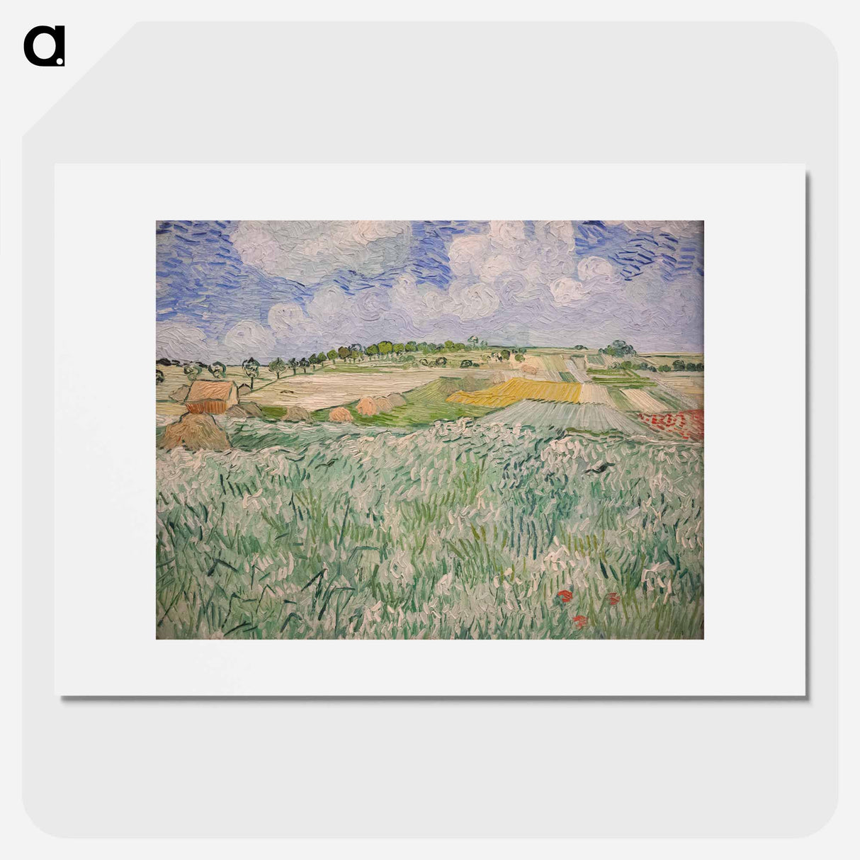 Plain near Auvers - Vincent van Gogh Poster.