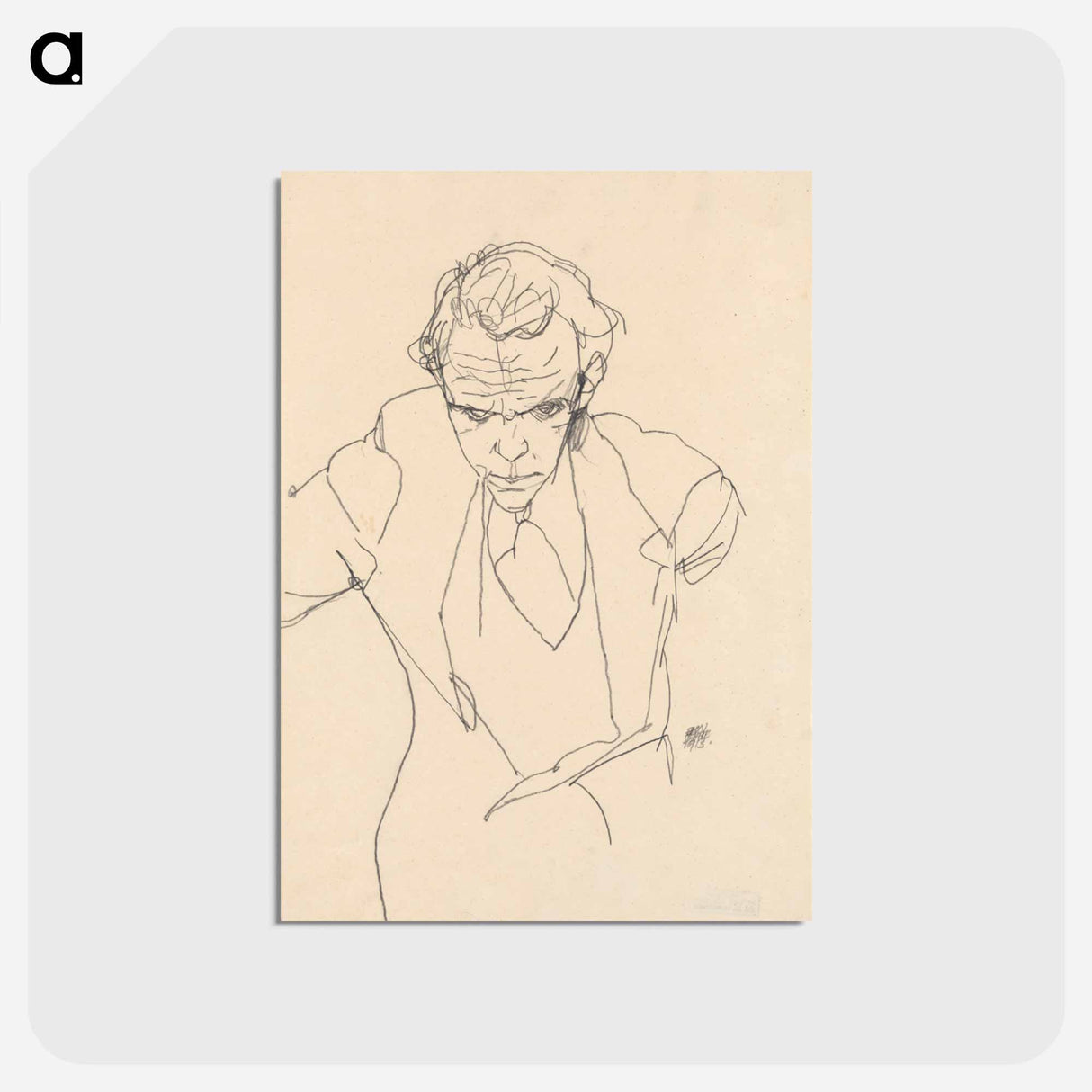 アートポストカード-Roderick Mac Kay, Pianist
 - ウィーン博物館 Postcard.