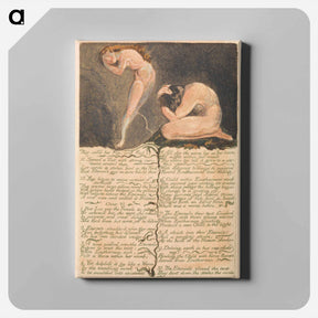 アートパネル-The First Book of Urizen, Plate 17 - ウィリアム ブレイク Canvas.