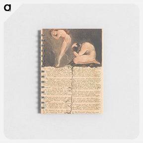 アートメモ帳-The First Book of Urizen, Plate 17 - ウィリアム ブレイク Memo.