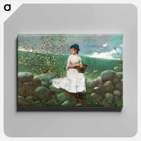 アートパネル-Peach Blossoms - ウィンスロー ホーマー Canvas.