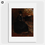 Lady in black, thérèse noire - アルバート エーデルフェルト Poster.