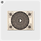 アートポストカード-Knob with heart-shaped center - アルブレヒト デューラー Postcard.