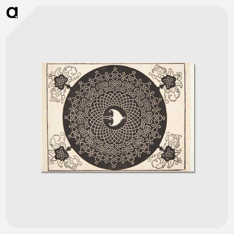 アートポストカード-Knob with heart-shaped center - アルブレヒト デューラー Postcard.