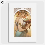 Fruit - Alphonse Mucha Poster.