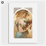 Fruit - アルフォンス ミュシャ Poster.