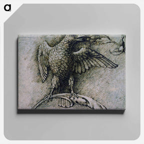 アートパネル-Bird on a branch - アンドレア マンテーニャ Canvas.