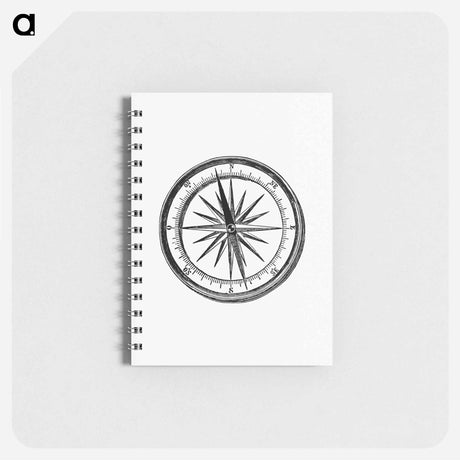 アートメモ帳-Compass from One Hundred Tables Of Quaint Geography
 - 大英図書館 Memo.