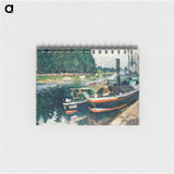 Barges at Pontoise - カミーユ ピサロ Memo.