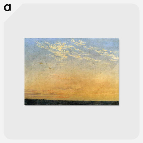 アートポストカード-Evening - カスパー ダーヴィト フリードリヒ Postcard.