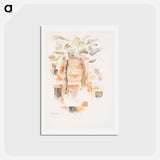 アートポストカード-Bermuda: Houses Seen Through Trees - チャールズ デムス Postcard.