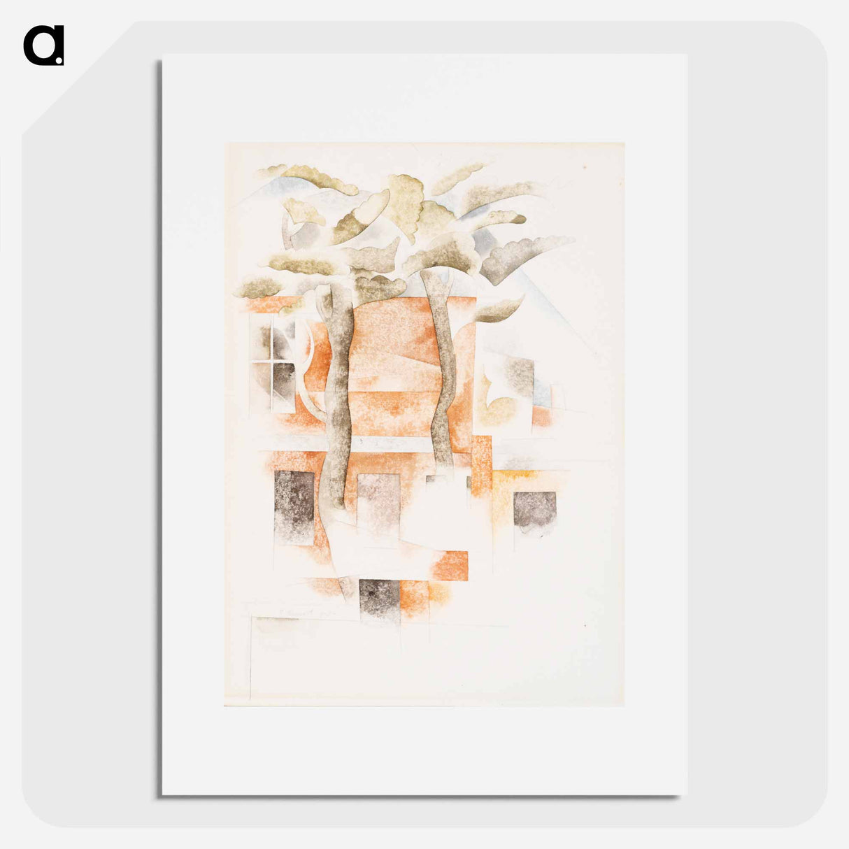 Bermuda: Houses Seen Through Trees - チャールズ デムス Poster.
