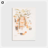 アートポストカード-Bermuda: Houses Seen Through Trees - チャールズ デムス Postcard.