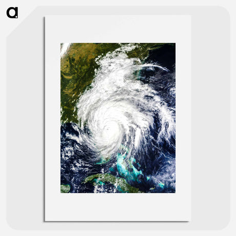 アートポスター-Hurricane Matthew, Terra Satellite Image
 - 上空からの地球 Poster.