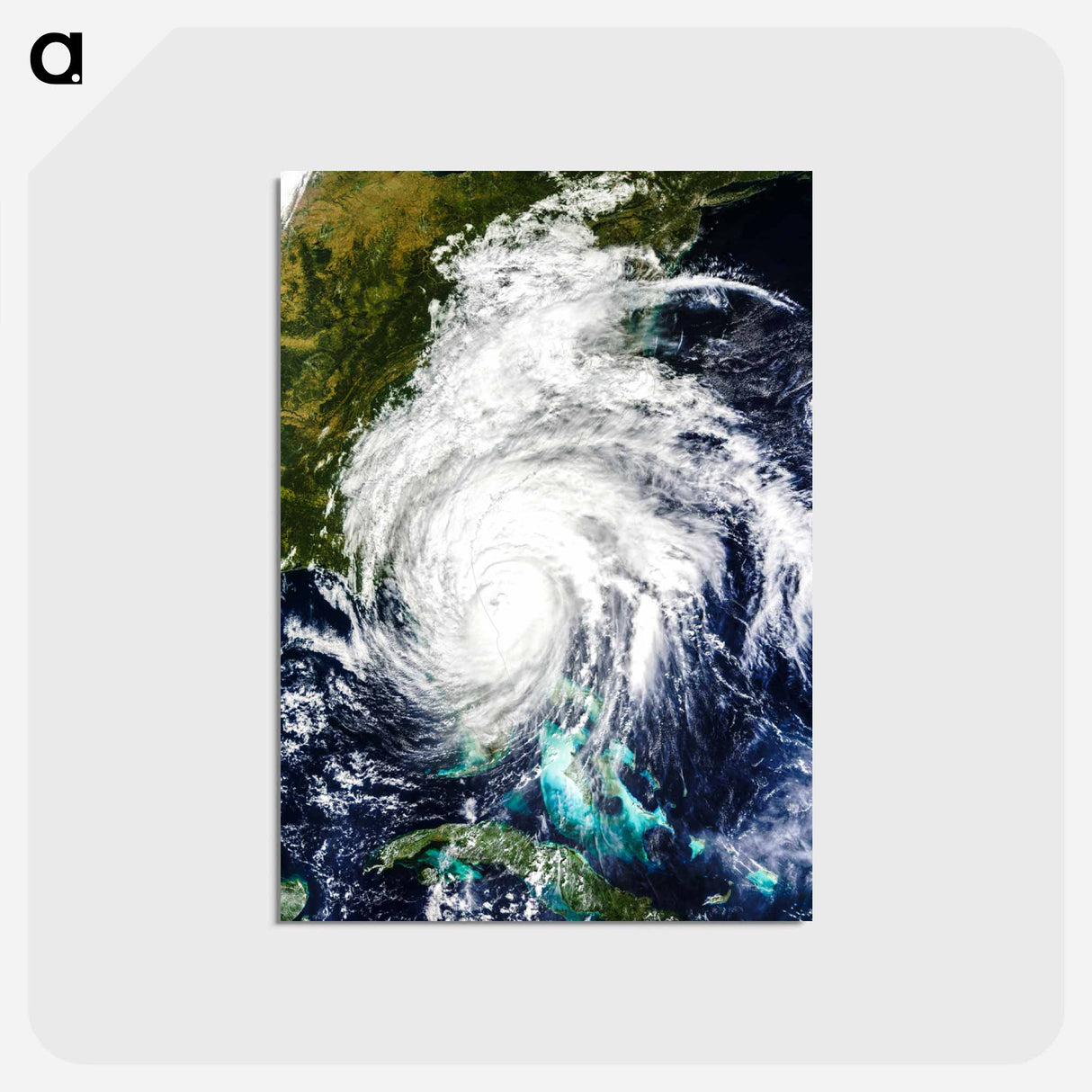 アートポストカード-Hurricane Matthew, Terra Satellite Image
 - 上空からの地球 Postcard.