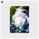 アートポストカード-Hurricane Matthew, Terra Satellite Image
 - 上空からの地球 Postcard.