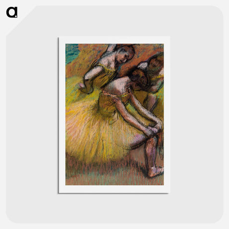 アートポストカード-Group of Dancers - エドガー ドガ Postcard.
