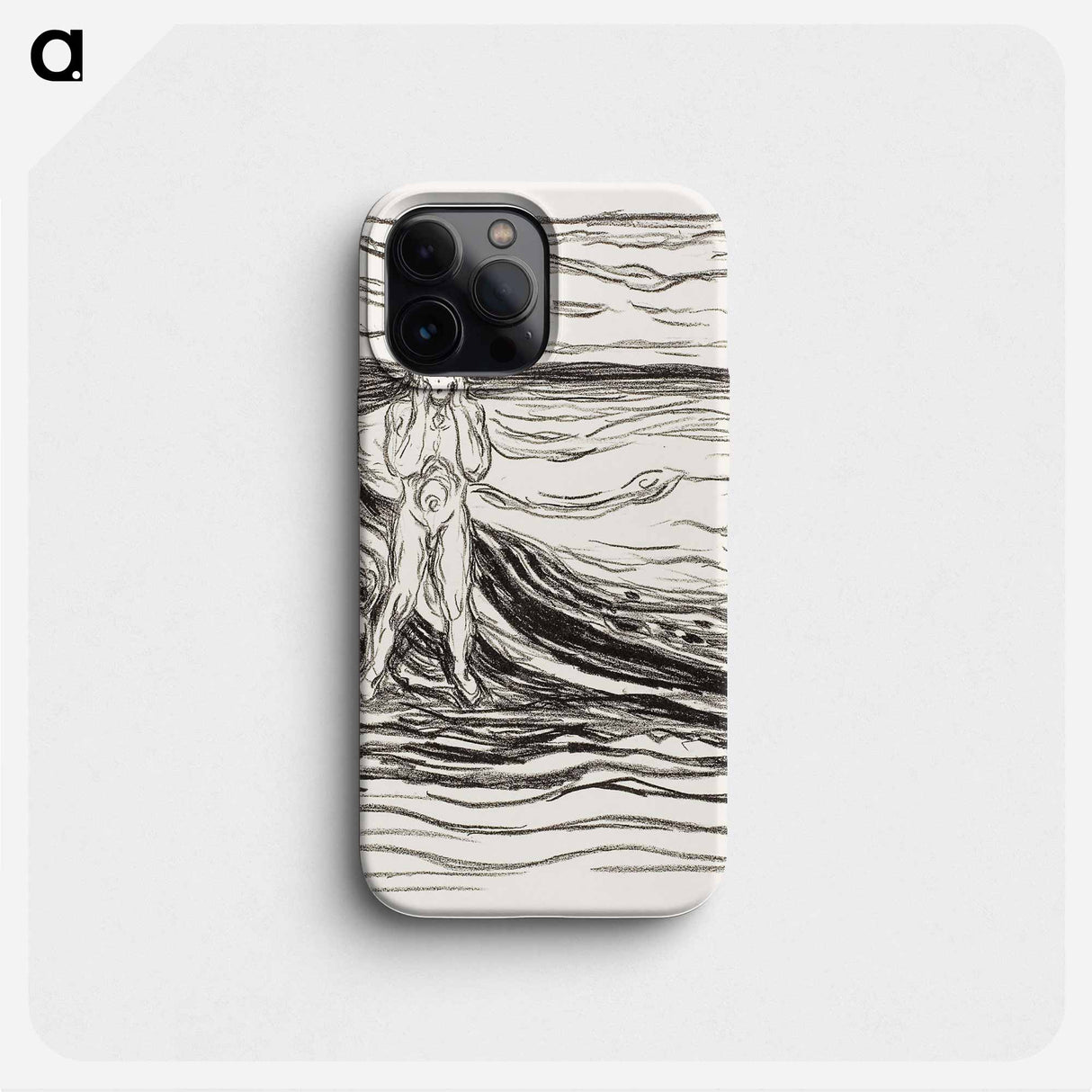 Alpha's Despair - Edvard Munch Phone Case.