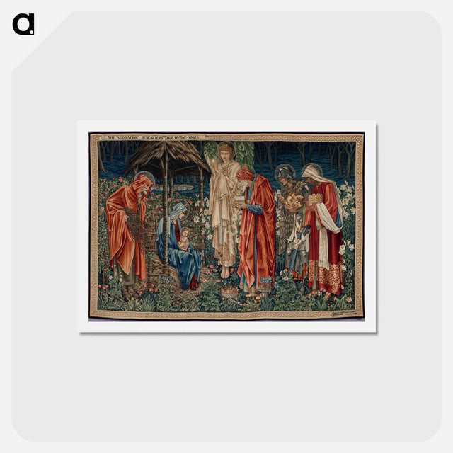アートポストカード-Adoration of the Magi - エドワード バーン ジョーンズ Postcard.