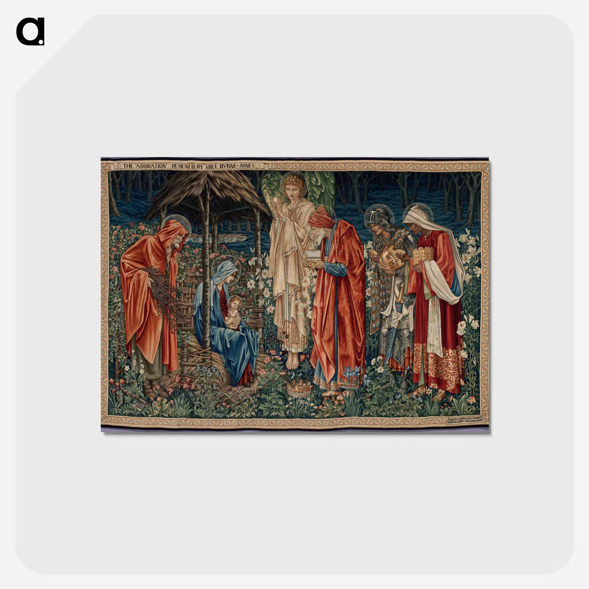 アートポストカード-Adoration of the Magi - エドワード バーン ジョーンズ Postcard.