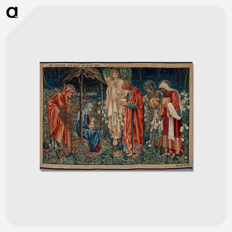 アートポストカード-Adoration of the Magi - エドワード バーン ジョーンズ Postcard.