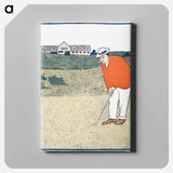 アートパネル-Man playing Golf - エドワード ペンフィールド Canvas.