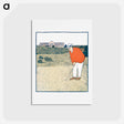 アートポストカード-Man playing Golf - エドワード ペンフィールド Postcard.